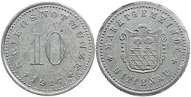 Emergency money Germany 1914-1924 Germany. Nittenau AD 1916-1922. 10 Pfennig 1917