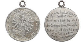 GERMANY Medal engraved ZWEI MARK 1876
