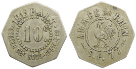 Emergency money Jeton Armée du rhin 10 Centimes