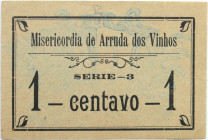Emergency money Portugal Cédula Câmara Municipal de Arruda dos Vinhos 1 Centavo ND. MBC+