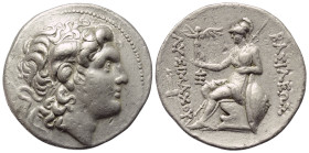 Königreich Thrakien. Lysimachos (306 - 281 v. Chr.).

 Tetradrachme (Silber). Ca. 297 - 281 v. Chr. Lampsakos.
Vs: Kopf des vergöttlichten Alexande...