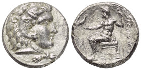 Königreich Makedonien. Alexander III. der Große (336 - 323 v. Chr.).

 Tetradrachme (Silber). Ca. 330 - 320 v. Chr. Arados.
Vs: Kopf des jugendlich...