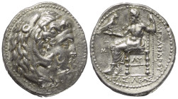 Königreich Makedonien. Alexander III. der Große (336 - 323 v. Chr.).

 Tetradrachme (Silber). Ca. 323 - 317 v. Chr. Babylon.
Vs: Kopf des jugendlic...