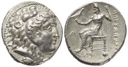 Königreich Makedonien. Alexander III. der Große (336 - 323 v. Chr.).

 Tetradrachme (Silber). Ca. 323 - 300 v. Chr. Ungesicherte Münzstätte.
Vs: Ko...