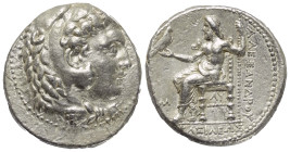 Königreich Makedonien. Alexander III. der Große (336 - 323 v. Chr.).

 Tetradrachme (Silber). Ca. 323 - 317 v. Chr. Babylon.
Vs: Kopf des jugendlic...