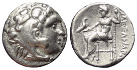 Königreich Makedonien. Alexander III. der Große (336 - 323 v. Chr.).

 Drachme (Silber). Ca. 323 - 319 v. Chr. Milet.
Vs: Kopf des jugendlichen Her...