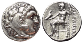 Königreich Makedonien. Alexander III. der Große (336 - 323 v. Chr.).

 Drachme (Silber). Ca. 323 - 319 v. Chr. Milet.
Vs: Kopf des jugendlichen Her...