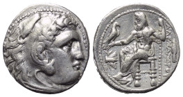 Königreich Makedonien. Alexander III. der Große (336 - 323 v. Chr.).

 Drachme (Silber). Ca. 323 - 319 v. Chr. Magnesia am Mäander.
Vs: Kopf des ju...