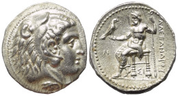 Königreich Makedonien. Alexander III. der Große (336 - 323 v. Chr.).

 Tetradrachme (Silber). 321 / 320 v. Chr. (Jahr 13). Sidon.
Vs: Kopf des juge...