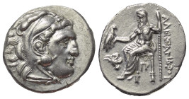 Königreich Makedonien. Alexander III. der Große (336 - 323 v. Chr.).

 Drachme (Silber). Ca. 310 - 301 v. Chr. Lampsakos.
Vs: Kopf des jugendlichen...