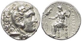 Königreich Makedonien. Philippos III. Arrhidaios (323 - 317 v. Chr.).

 Tetradrachme (Silber). Ca. 323 - 315 v. Chr. Babylon.
Vs: Kopf des jugendli...