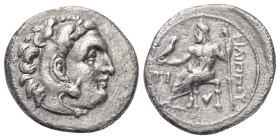 Königreich Makedonien. Philippos III. Arrhidaios (323 - 317 v. Chr.).

 Drachme (Silber). Ca. 323 - 319 v. Chr. Sardeis.
Vs: Kopf des jugendlichen ...