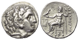 Ionien. Kolophon. Alexander III. (Diadochen).

 Drachme (Silber). 323 - 319 v. Chr. Kolophon.
Vs: Kopf des jugendlichen Herakles mit Löwenfell rech...