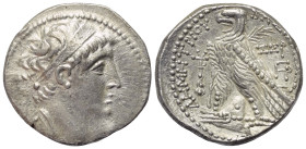 Seleukidisches Königreich. Demetrios II. Nikator (146 - 138 v. Chr.).

 Tetradrachme (Silber). 146 / 145 v. Chr. (Jahr 167). Tyros.
Vs: Drapierte B...