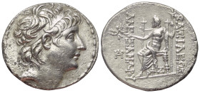 Seleukidisches Königreich. Alexander II. Zabinas (128 - 122 v. Chr.).

 Tetradrachme (Silber). Ca. 128 - 122 v. Chr. Antiocheia am Orontes.
Vs: Kop...