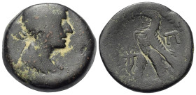 Ptolemäisches Königreich. Kleopatra VII. Thea Neotera (51 - 30 v. Chr.).

 Diobol (Bronze). Ca. 50 - 40 v. Chr. Alexandreia.
Vs: Drapierte Büste de...