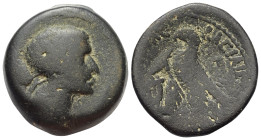 Ptolemäisches Königreich. Kleopatra VII. Thea Neotera (51 - 30 v. Chr.).

 Diobol (Bronze). Ca. 50 - 40 v. Chr. Alexandreia.
Vs: Drapierte Büste de...