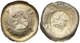 Sachsen - Markgrafschaft Meissen. Heinrich III. der Erlauchte (1221 - 1288).

 Brakteat (Silber). Um 1265 / 1288. Freiberg.
Vs: H - D - G - O. Nach...