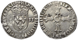 Frankreich. Königreich. Heinrich IV. (1589 - 1610).

 1/4 Ecu (Silber). 1604 B. Rouen.
Vs: + HENRICVS. IIII. D: G. FRANC. ET. NAV. REX. 1604. Gekrö...