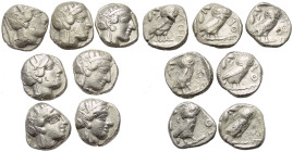 Griechische Münzen - Lots.


Athen (Attika).

Lot (7 Stück, Silber): Tetradrachmen; 5. Jhdt. v. Chr.

Sehr schön - fast sehr schön.

Verkauft...