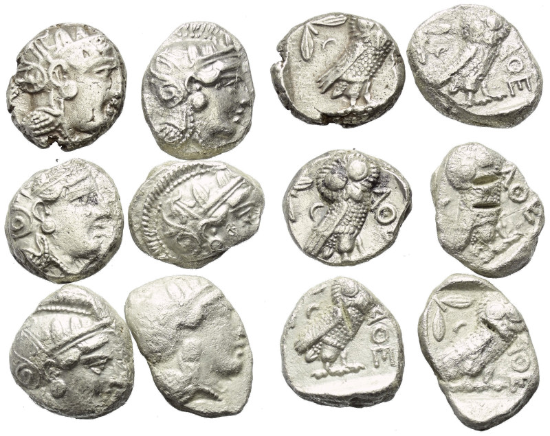 Griechische Münzen - Lots.


Athen (Attika).

Lot (6 Stück, Silber): Tetrad...