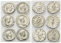 Römische Münzen - Lots. Kaiserzeit.


Lot (6 Stück, Silber): Antoniniane des Gordianus III. (238 - 244 n. Chr.)

Vorzüglich / fast prägefrisch.
...