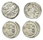 Mittelalter - Lots.


Ungarn - Königreich. 
Bela IV. (1235 - 1270) und Stephan IV. (1272 - 1290).

Lot (2 Stück, Silber): Denar.

Huszar 336 u...