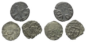 Mittelalter - Lots.


Walachei - Fürstentum. 
Dan II. (1420 - 1431) / Nikolaus Redwitz.
Radu I. (1377 - 1383).

Lot (3 Stück, Billon / Kupfer 1...