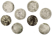 Österreich - Lots.


Habsburger bis 1806.
Leopold I. (1658 - 1705).

Lot (4 Stück, Silber / Kupfer 1x): 3 Kreuzer 169x (antike Fälschung), 1699 ...