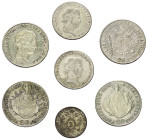 Österreich - Lots.


Kaisertum Österreich (1804 - 1918). 
Ferdinand I. (1835 - 1848).

Lot (7 Stück, Silber): 20 Kreuzer 1838, 1839 und 1840 B, ...