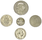 Europa - Lots.


Kaisertum Österreich (1804 - 1918) / Ungarn. 
Franz Joseph I. (1848 - 1916).

Lot (5 Stück, Silber): verschiedene Nominale, dar...