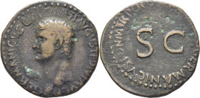 IMPERIO ROMANO. Germánico, acuñado por Calígula. As