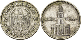 ALEMANIA. III Reich. Primer año de gobierno 21/3/1933. 2 Reich marcos