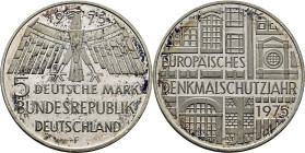 ALEMANIA Federal. Europaisches denkmalschut... 5 marcos. 1975F. Cospel grueso. PROOF FDC. Estupenda