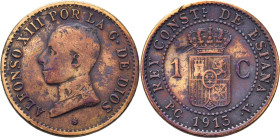 ALFONSO XIII. 1 céntimo. 1911*1. PCV