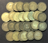 ESTADO ESPAÑOL. 1 peseta. 1944, 1947*48, *49, *50, *51, *52, *53, *54… Lote de 48