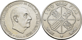ESTADO ESPAÑOL. 100 pesetas. 1966*19-69 curvo. SC-/SC