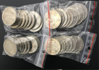 JUAN CARLOS I. 100 pesetas. 1975*76 (8). Más mundial 1980*80 (30). Lote de 38