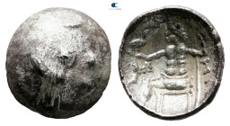 Eastern Europe. Imitations of Alexander III of Macedon 300 BC. 
Drachm AR

17 mm, 3,19 g



Very Fine