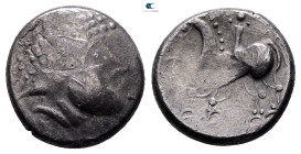 Eastern Europe. Imitation of Philip II of Macedon 200-100 BC. Velemer type
Tetradrachm AR

22 mm, 9,76 g



Nearly Very Fine