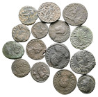 Lot of ca. 15 late roman bronze coins / SOLD AS SEEN, NO RETURN! 

Very Fine