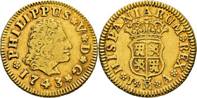 FELIPE V. Madrid. 1/2 escudo. 1743. JA