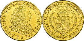 FERNANDO VI. Lima. 8 escudos. 1751. J. Casi EBC-