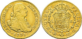 CARLOS IV. Madrid. 1 escudo. 1791. MF. MBC+/EBC. Atractiva. Buen reverso