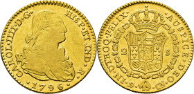 CARLOS IV. Sevilla. 2 escudos. 1796. CN
