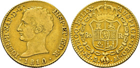 JOSÉ NAPOLEÓN. Madrid. 80 reales. 1810. AI. Algo escasa