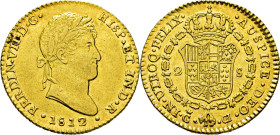 FERNANDO VII. Cádiz. 2 escudos. 1812. CI. EBC-/EBC o algo mejor