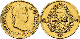 FERNANDO VII. Madrid. 1/2 escudo. 1817. GJ