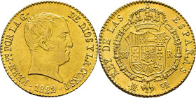 FERNANDO VII. Madrid. 80 reales. 1822. SR. SC-. Estupenda. Muy buen y atractivo ejemplar