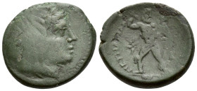 Bruttium, Petelia Bronze circa 216-211 - Ex NAC 64, May 2012, 2081 (lot).